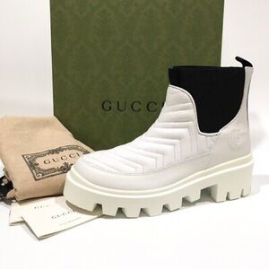 Gucci Frances Matelasse Chelsea Combat Boots